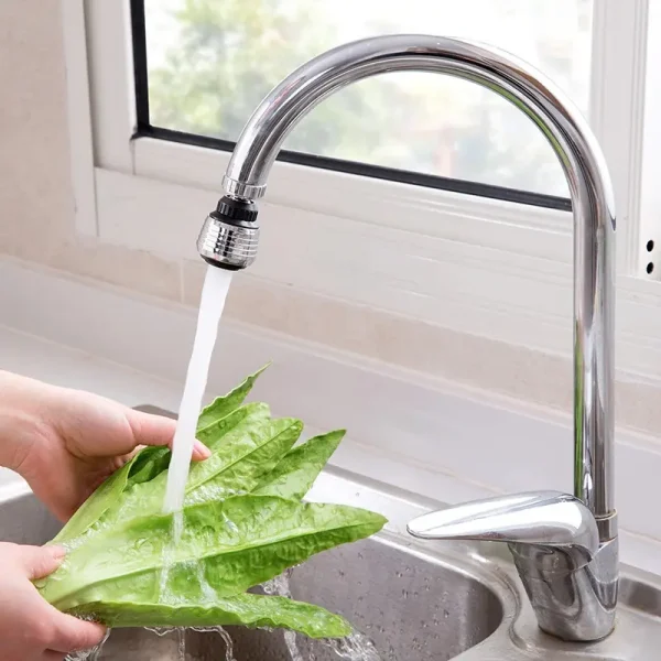 360 Degree Faucet Anti Splash Head Kitchen Water Saver Universal Rotating Bubbler Filter Nozzle Booster Nozzle Kitchen Tools - Image 4
