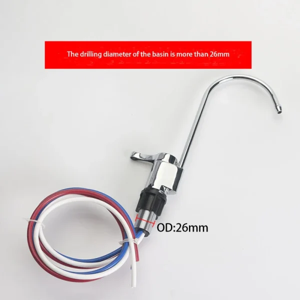 Three Tube Non Pressure 1/4"Gooseneck Faucet Kitchen Accessories Amway Water Purifier Faucet Diverter Water Purification Protect - Image 2