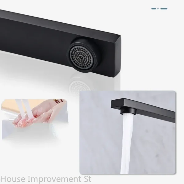 Kitchen Faucet Hot And Cold Water Mixer 360 Degree Rotating Vessel Sink Tap Deack Mounted for Kitchen - Image 3