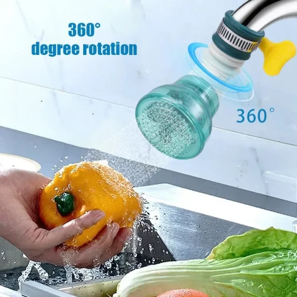 Universal 360 Rotation Faucet Bubbler Swivel Water Saving Economizer Head Shower Kitchen Faucet Nozzle Adapter Sink Accessories - Image 3