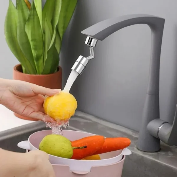 720° Rotation Universal Splash Filter Plastic Flexible Saving Faucets Sprayer Aerator Nozzle for Washbasin Kitchen Anti-splash - Image 6