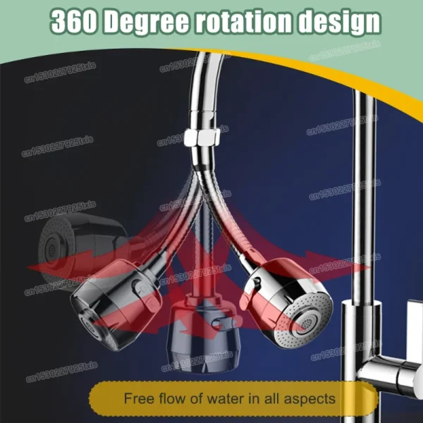 2/3Mode Faucet Extender 360Degree Rotatable Faucet Nozzle Adapter Home Water Saving Bubbler Kitchen Bathroom Faucet Accessories - Image 4
